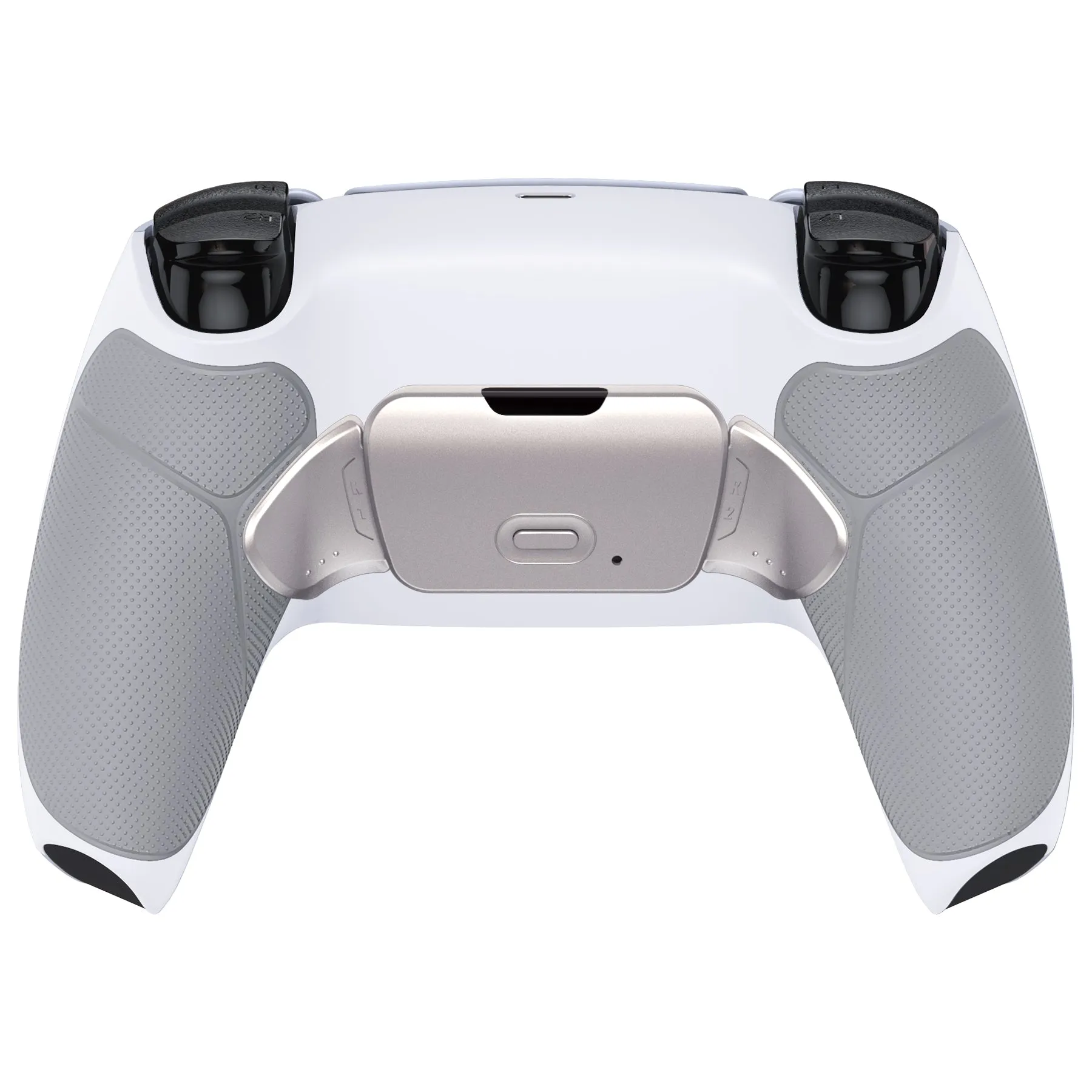eXtremeRate Silver Real Metal Buttons (RMB) Version RISE 2.0 Remap Kit for PS5 Controller BDM-010/020 - Rubberized Gray - XPFJ7006