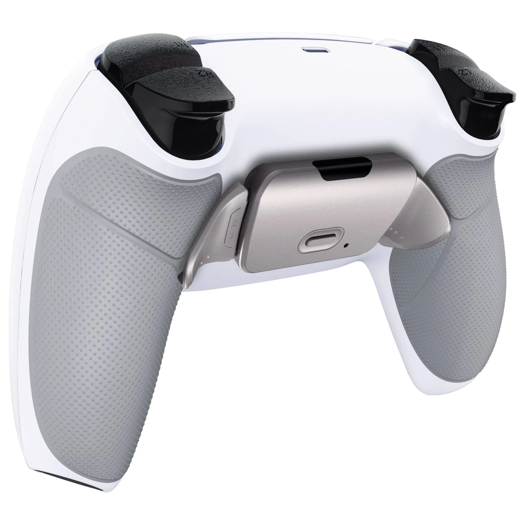 eXtremeRate Silver Real Metal Buttons (RMB) Version RISE 2.0 Remap Kit for PS5 Controller BDM-010/020 - Rubberized Gray - XPFJ7006