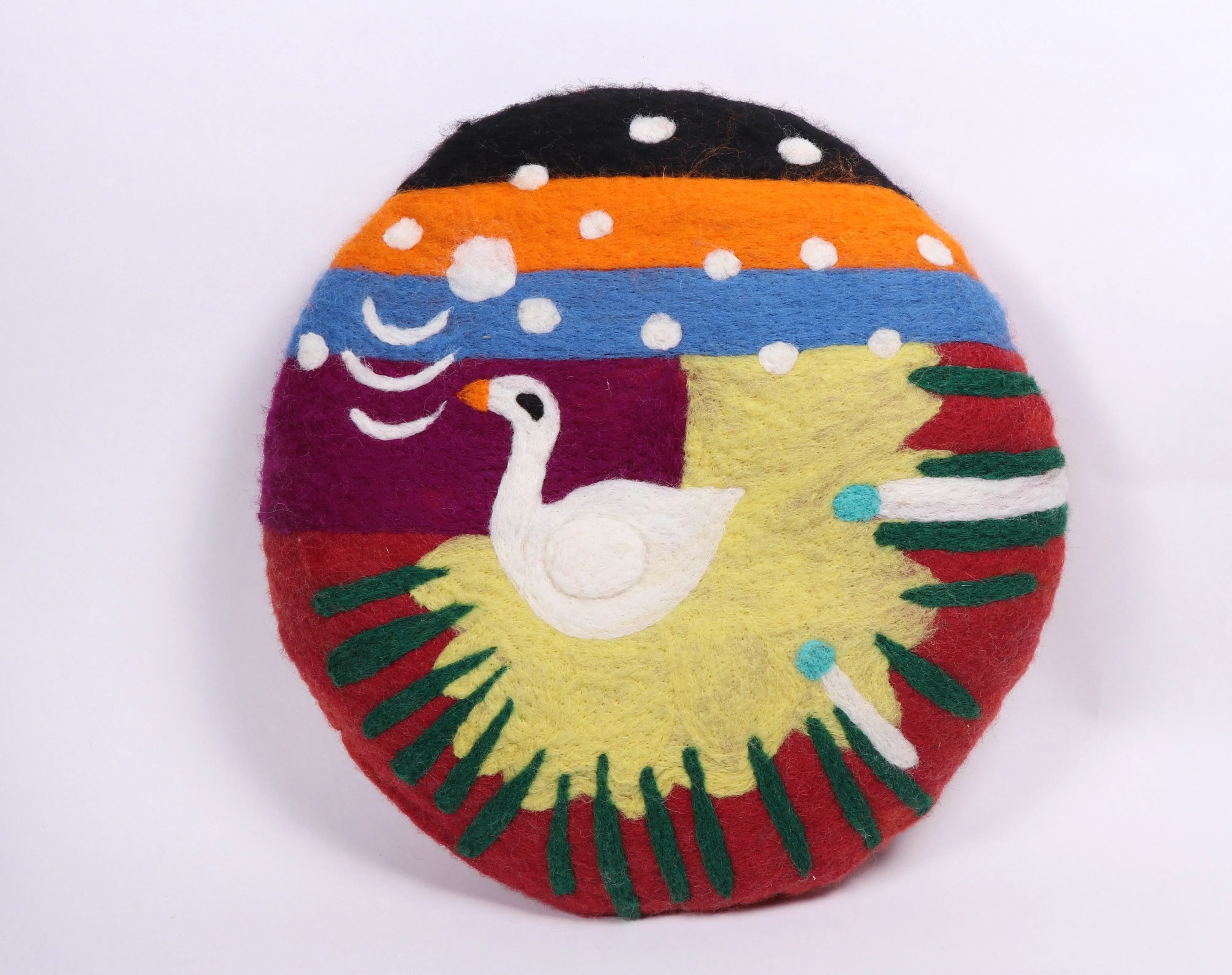 Fiber filled felt cushion