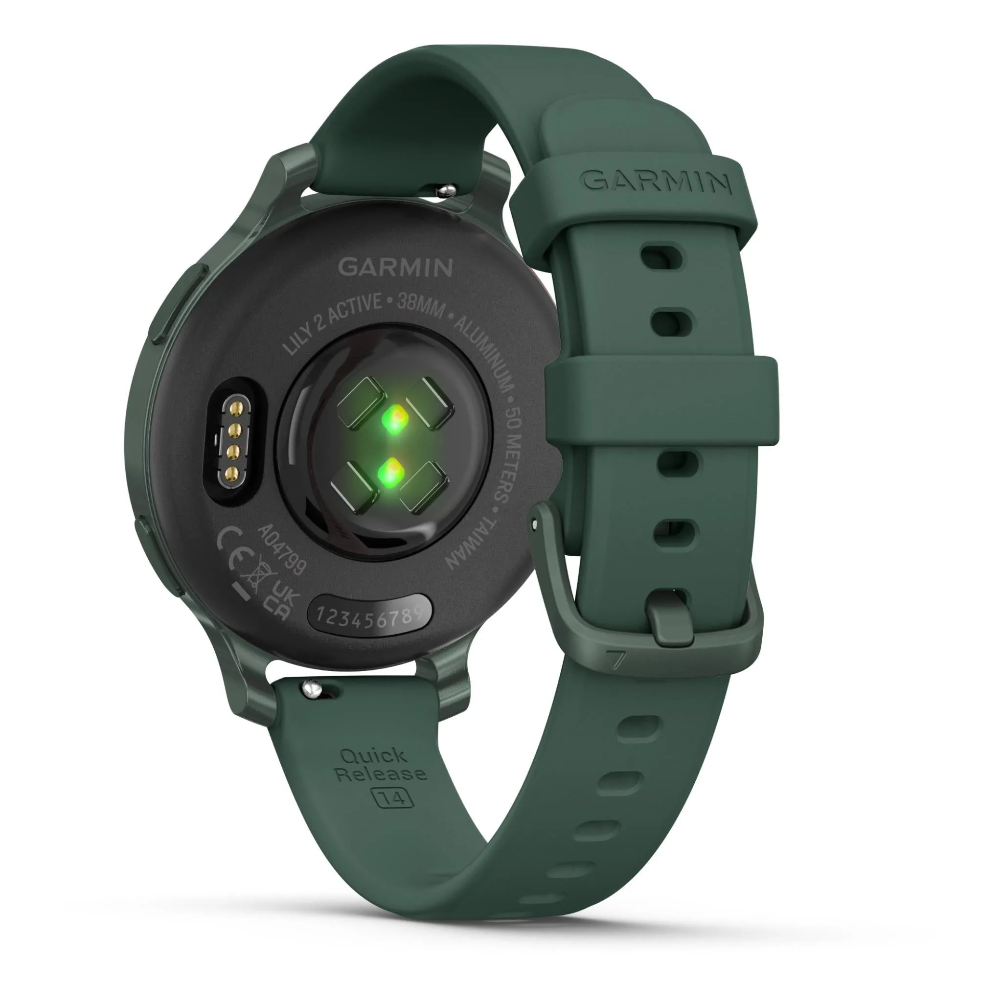 Garmin Lily 2 Active, Jasper Green with Jasper Silicone Band