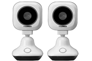HD WiFi security cameras with remote vieiwng (2-pack)