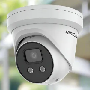 Hikvision Acusense Turret Camera 8MP 4K with Sound, Strobe, Light & Alarm, DS-2CD2386G2-ISU/SL