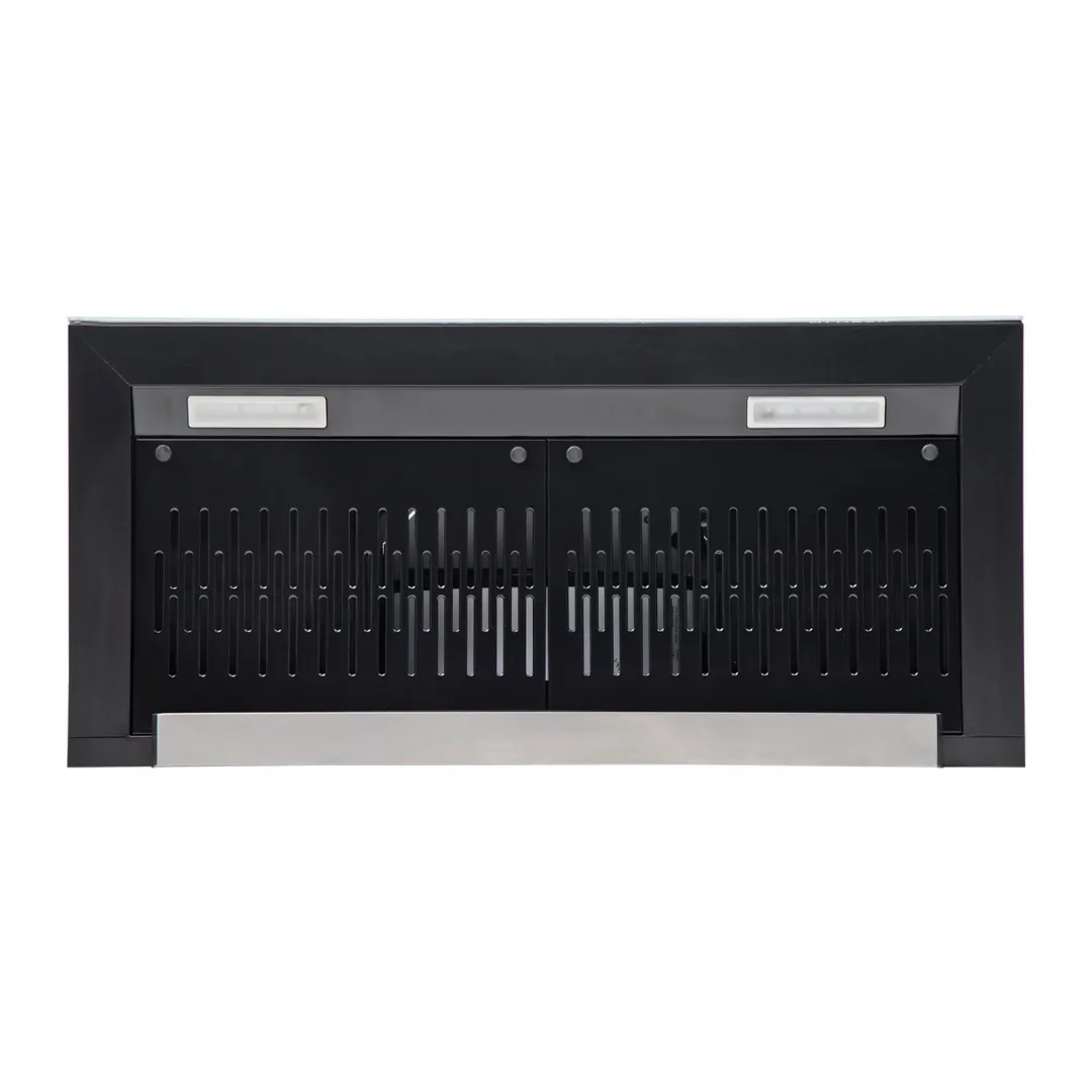 HOOD CYGNUS IN 3D HC SC FL BK 90 Wall Mounted Black Chimney