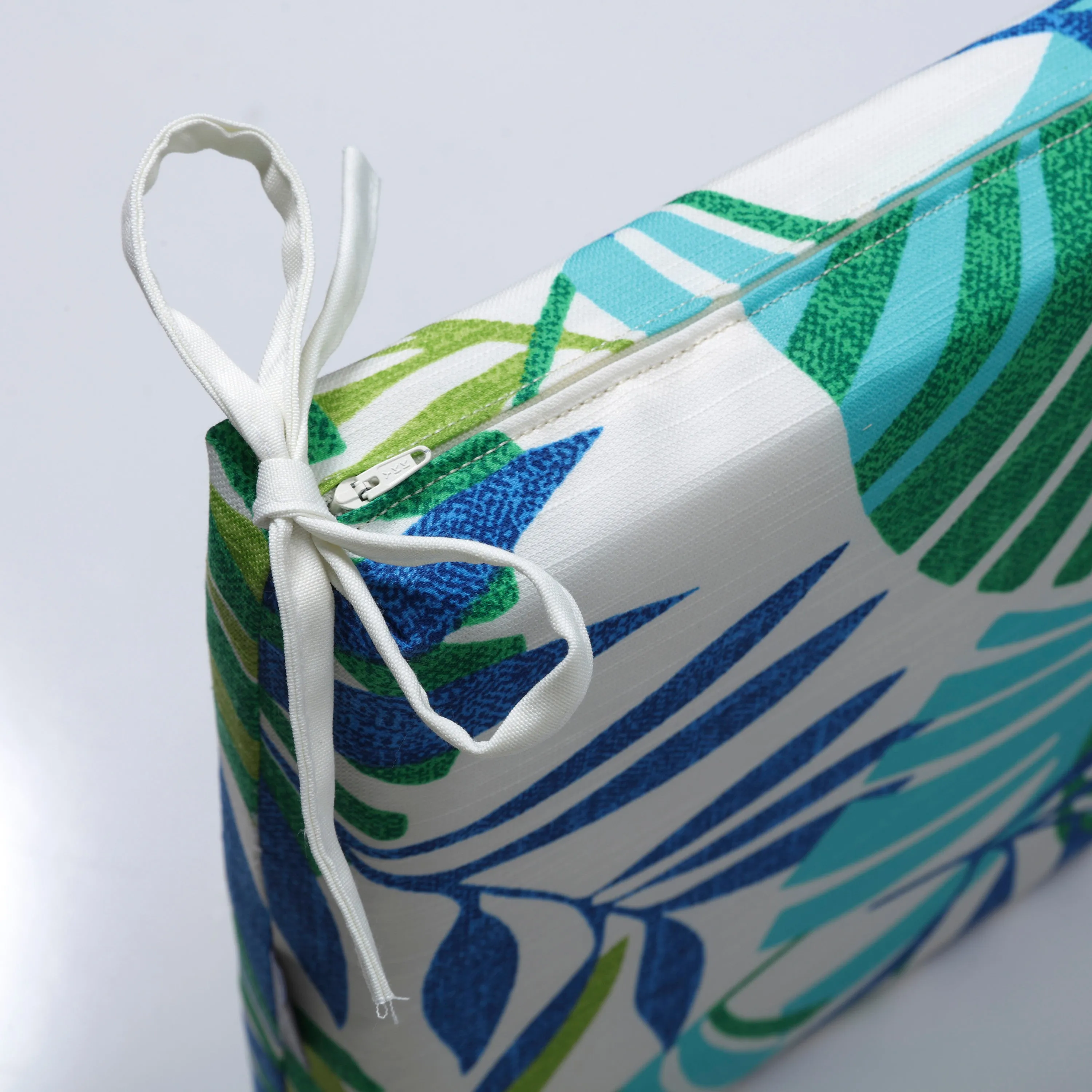 Islamorada Blue/Green Squared Corners Seat Cushion 20X20X3 (Set Of 2)