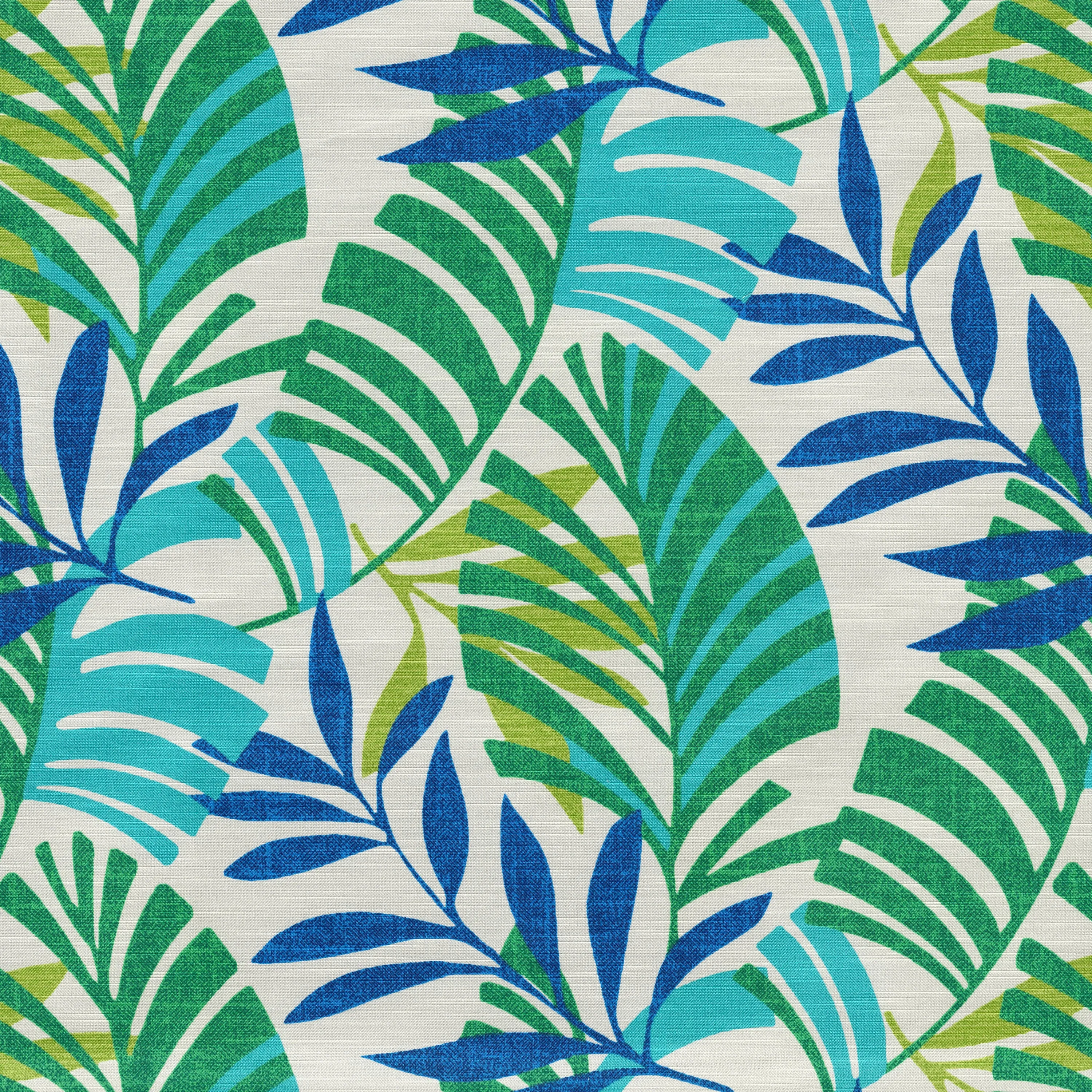 Islamorada Blue/Green Squared Corners Seat Cushion 20X20X3 (Set Of 2)