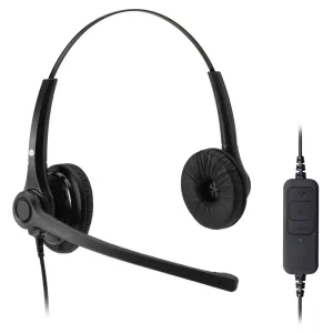 JPL 400B USB Binaural USB Headset With Noise Cancelling, Volume, Mute Controls