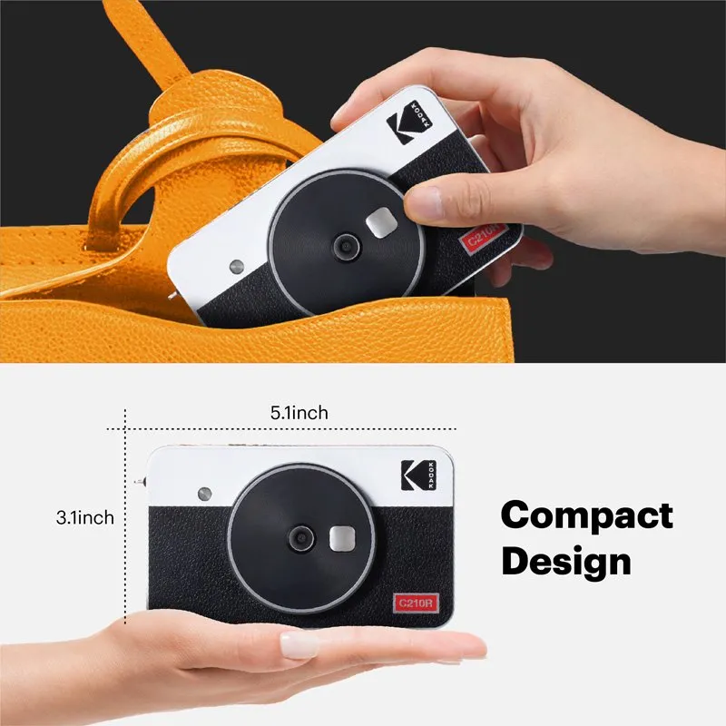 Kodak Instant Camera Mini Shot 2 Retro - White