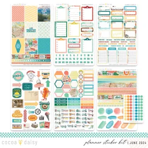 Let's Go Planner Stickers June 2024