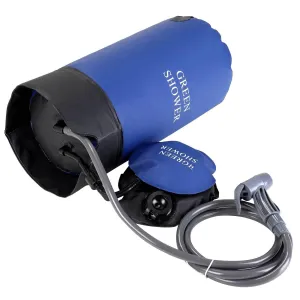 Lightweight Outdoor Inflatable Shower PVC Pressure Shower with Foot Pump Pressure Shower Water Bag For Beach Camping Hiking 2022