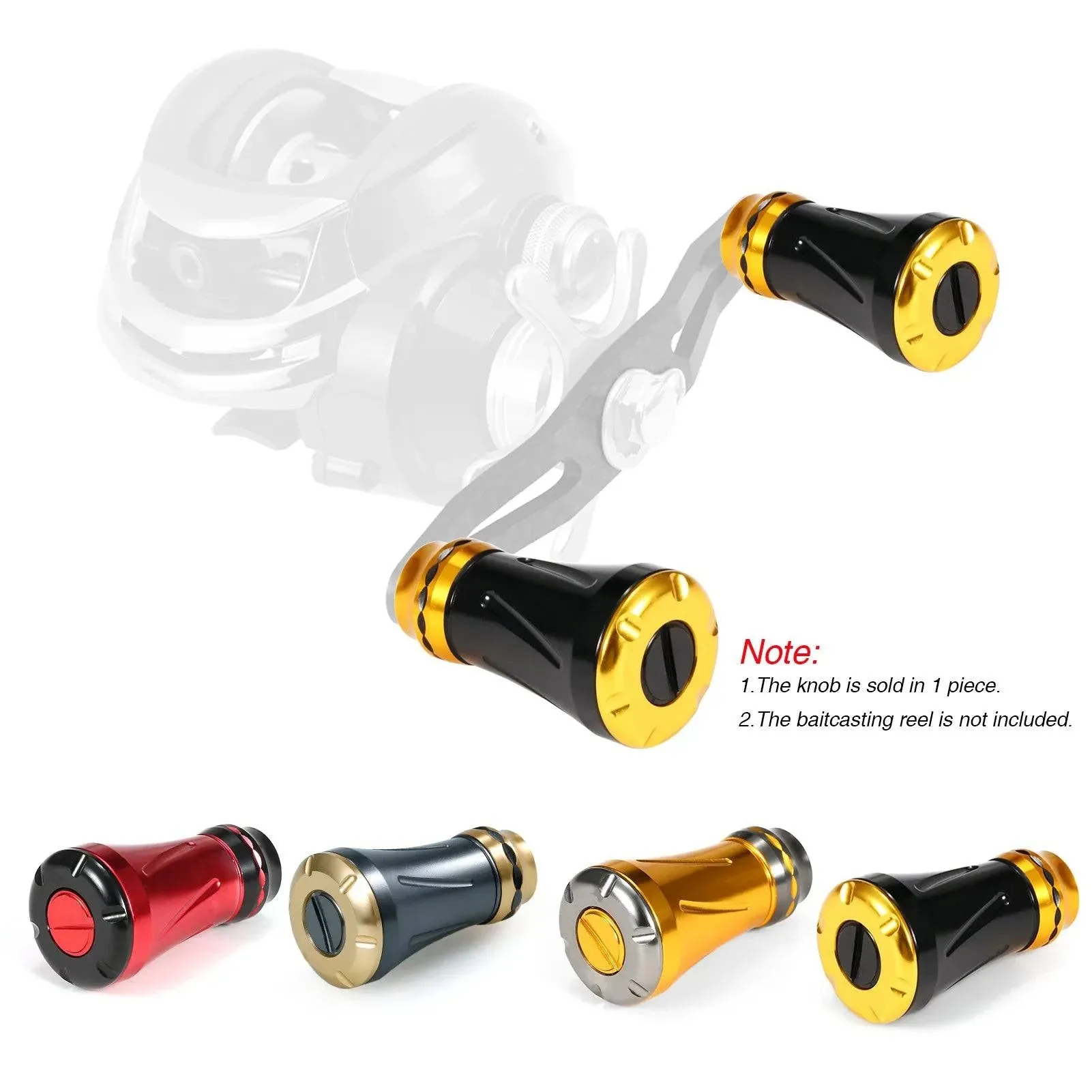 Lixada Fishing Reel Handle Knob Replacement Parts for Baitcasting Fishing Reel Outdoor Fishing Accessories