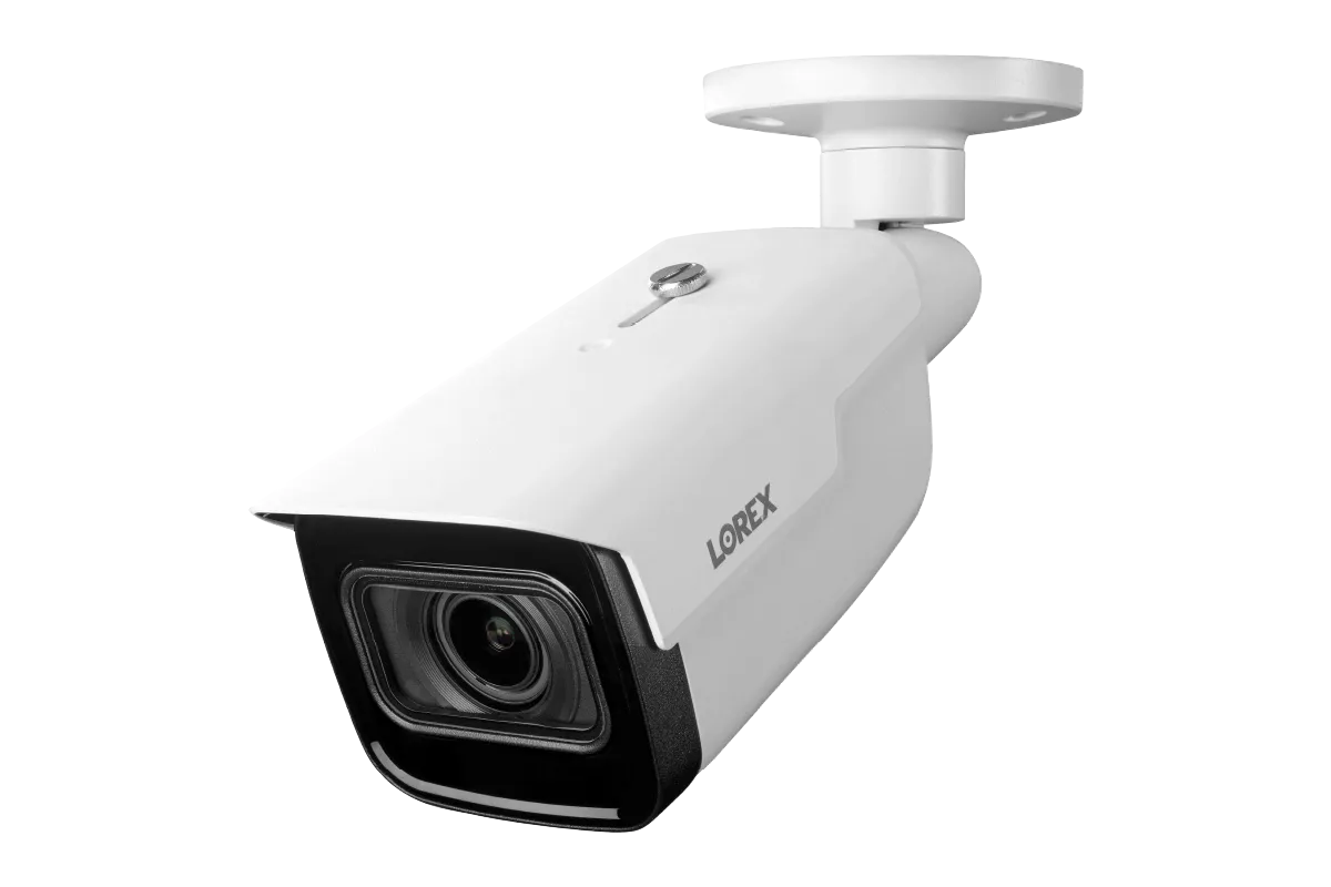 Lorex 4K IP Wired Bullet Security Camera with Motorized Varifocal Lens and Real-Time 30FPS Recording
