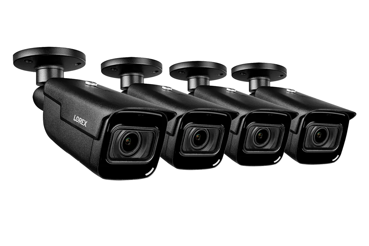 Lorex 4K IP Wired Bullet Security Camera with Motorized Varifocal Lens and Real-Time 30FPS Recording