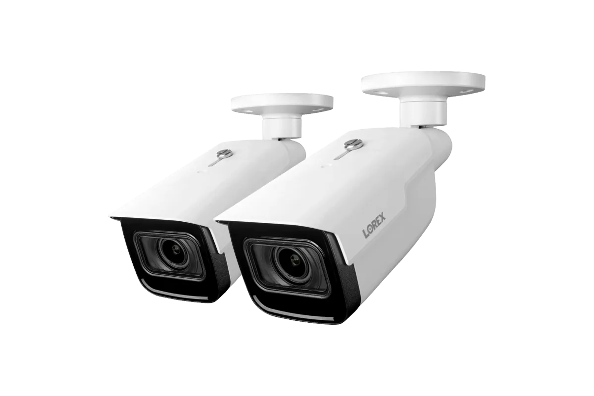 Lorex 4K IP Wired Bullet Security Camera with Motorized Varifocal Lens and Real-Time 30FPS Recording