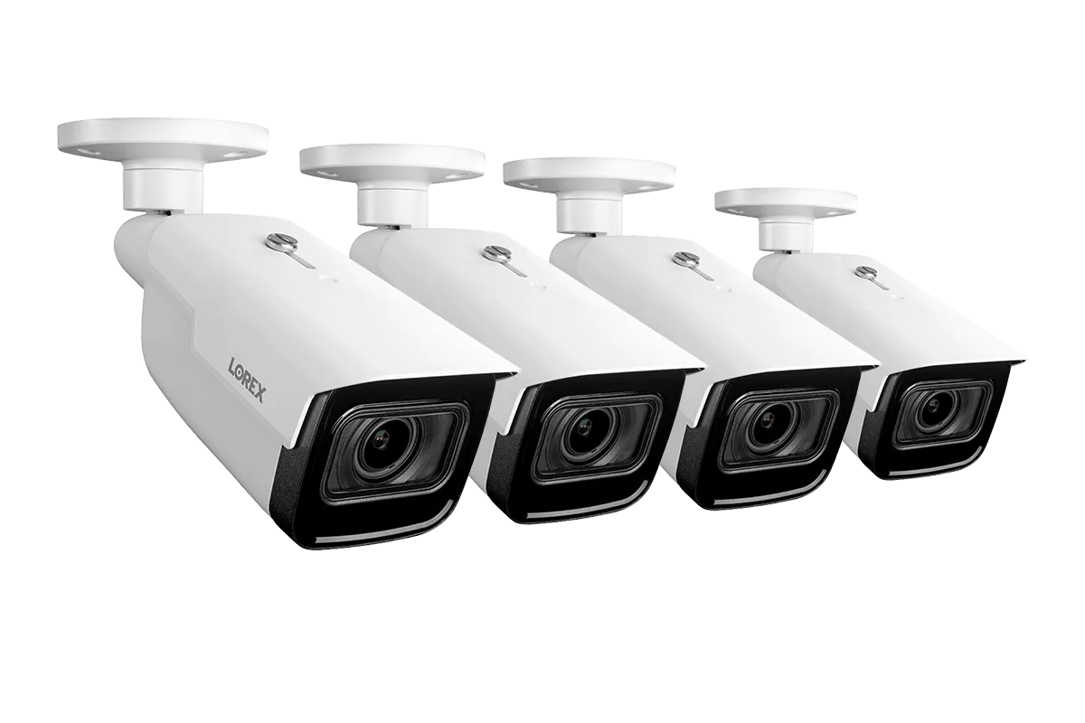 Lorex 4K IP Wired Bullet Security Camera with Motorized Varifocal Lens and Real-Time 30FPS Recording