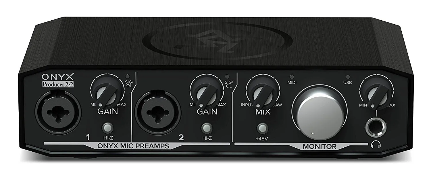 Mackie Onyx Producer 2-2 2x2 USB Audio Interface With MIDI