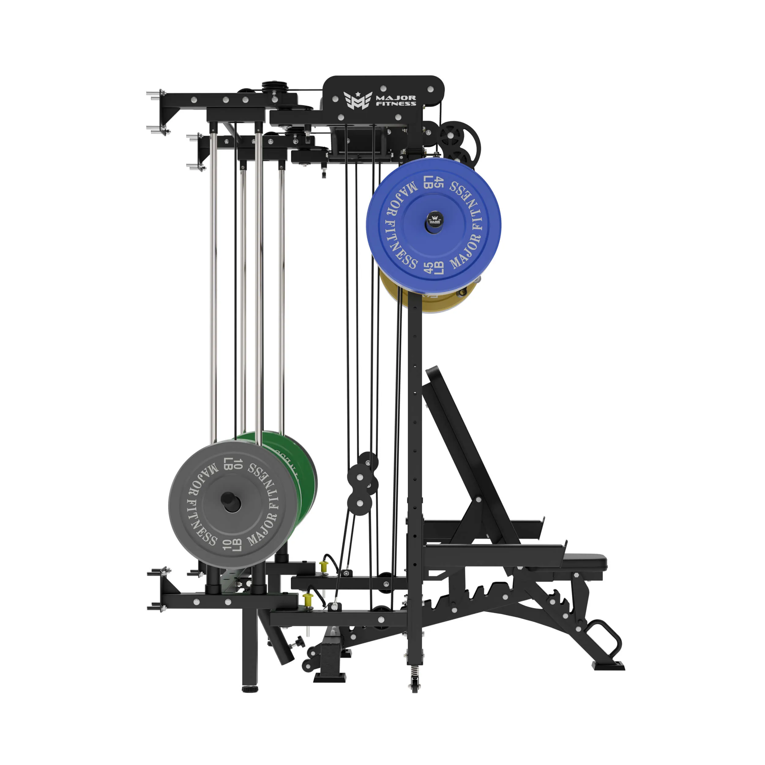 MAJOR FITNESS All-In-One Home Gym Folding Power Rack Lightning F35