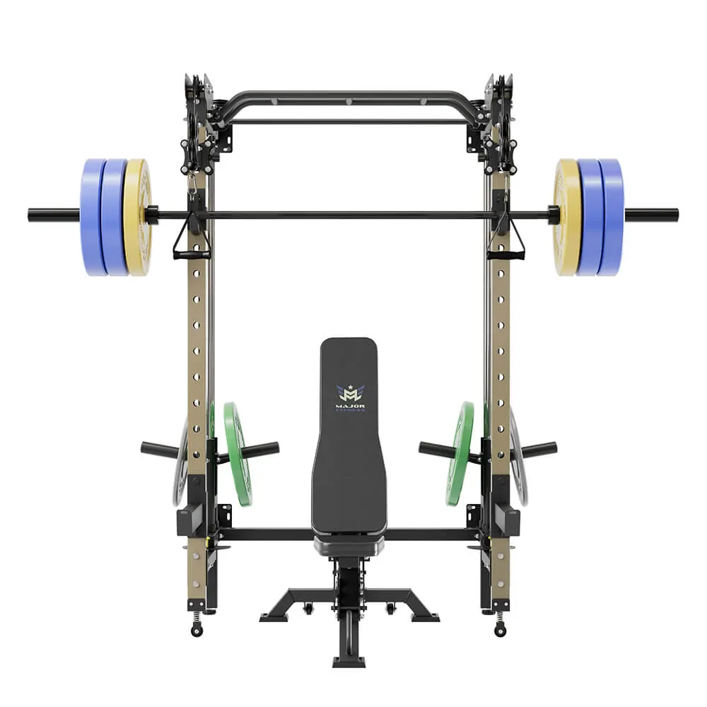 MAJOR FITNESS All-In-One Home Gym Folding Power Rack Lightning F35