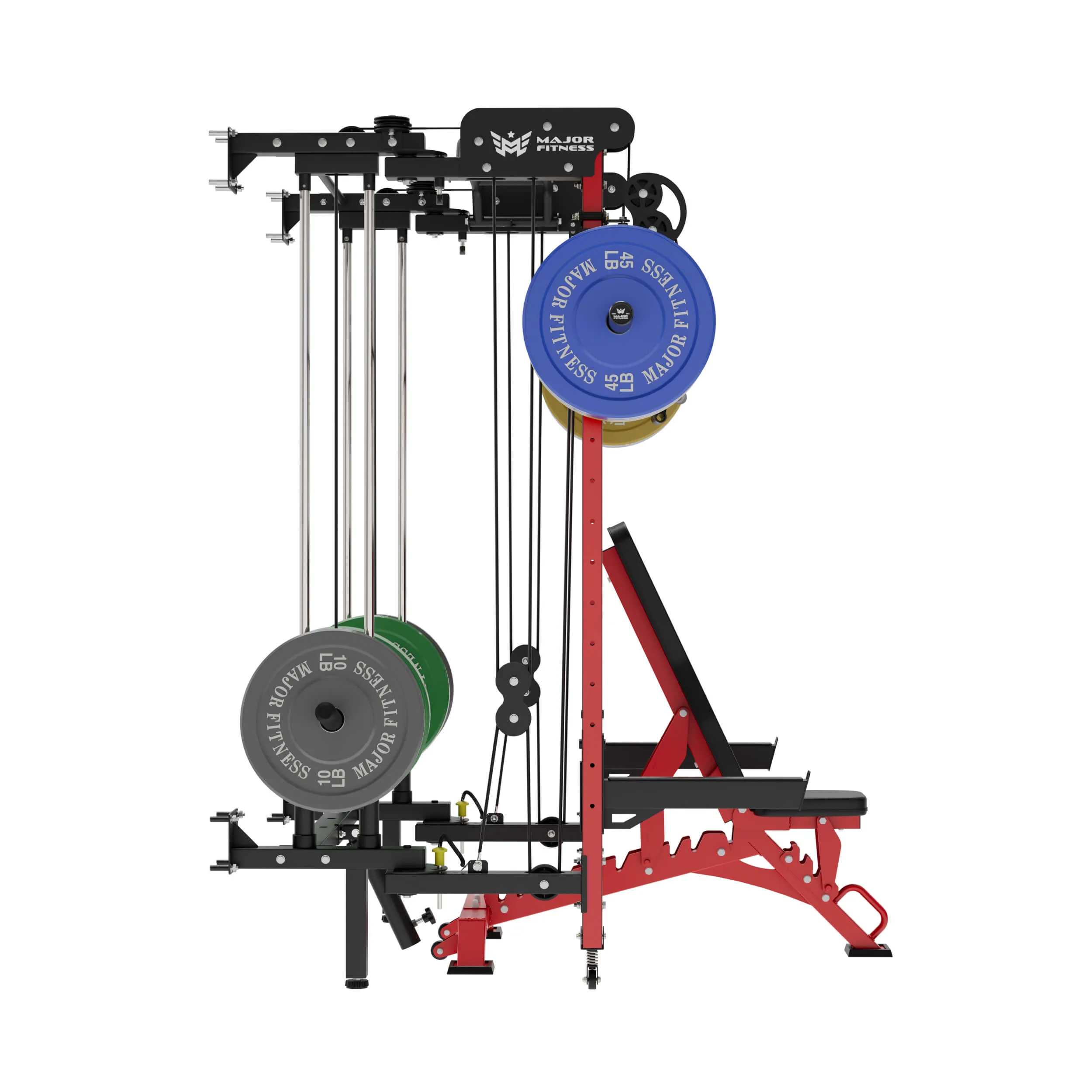 MAJOR FITNESS All-In-One Home Gym Folding Power Rack Lightning F35