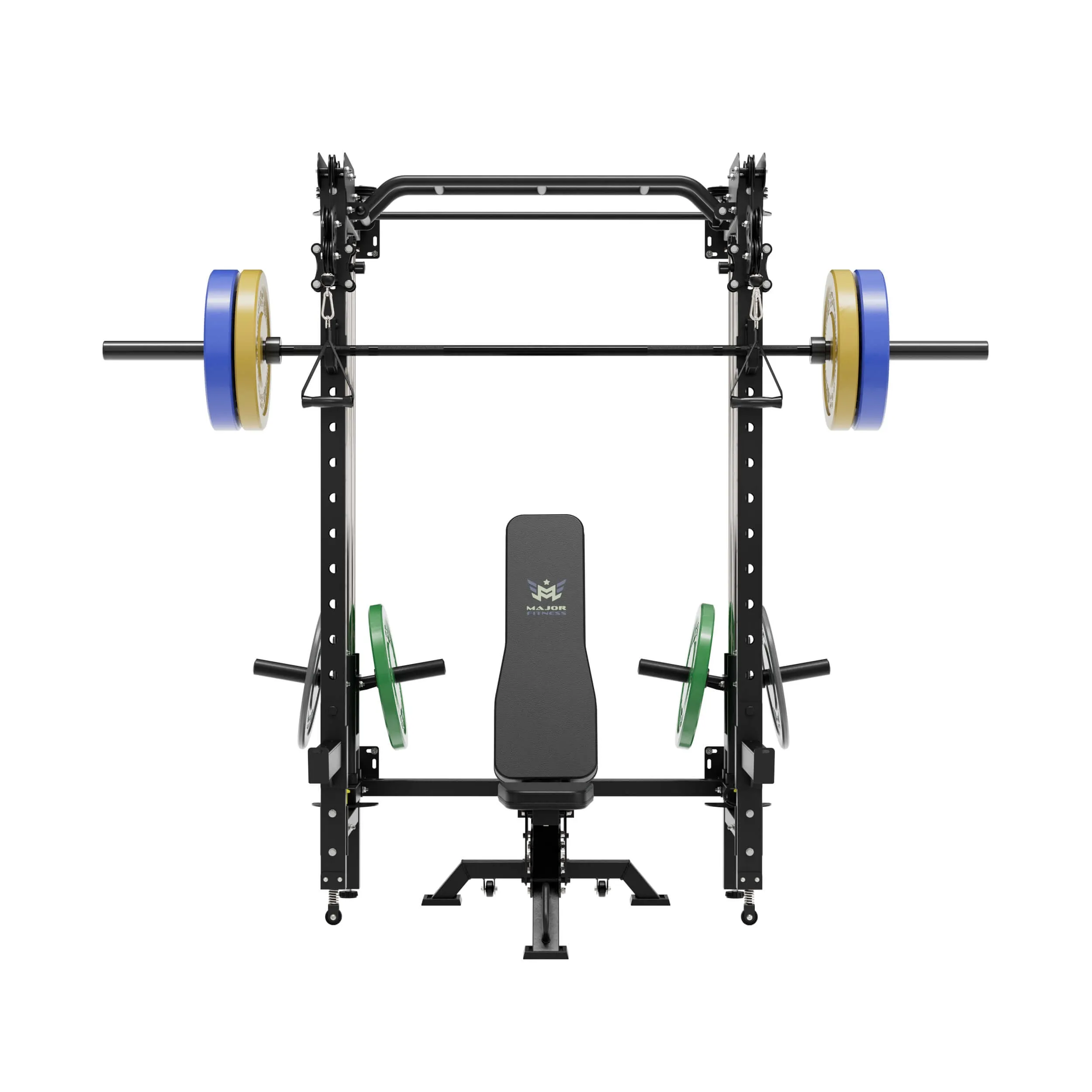 MAJOR FITNESS All-In-One Home Gym Folding Power Rack Lightning F35