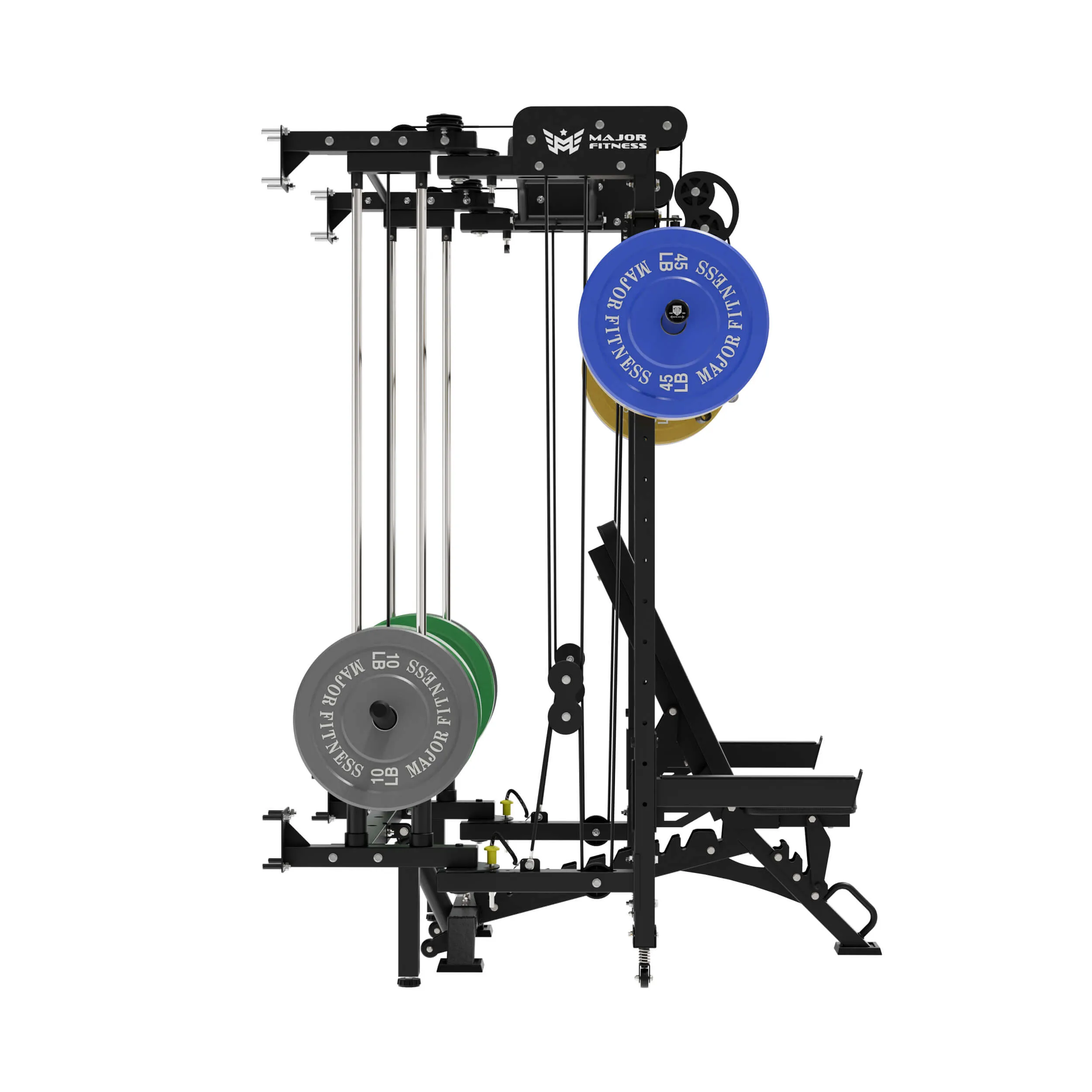 MAJOR FITNESS All-In-One Home Gym Folding Power Rack Lightning F35