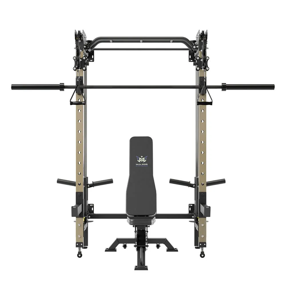 MAJOR FITNESS All-In-One Home Gym Folding Power Rack Lightning F35