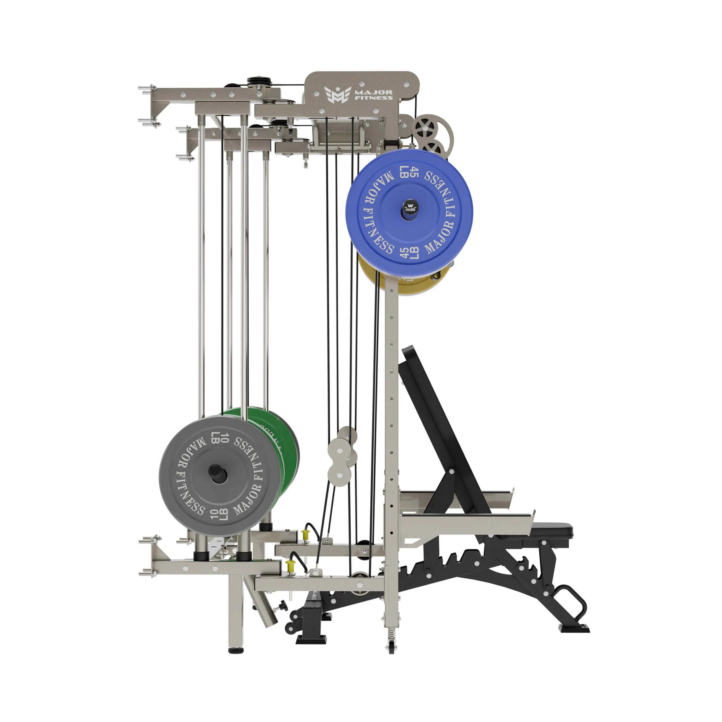 MAJOR FITNESS All-In-One Home Gym Folding Power Rack Lightning F35