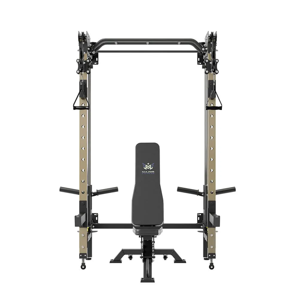 MAJOR FITNESS All-In-One Home Gym Folding Power Rack Lightning F35