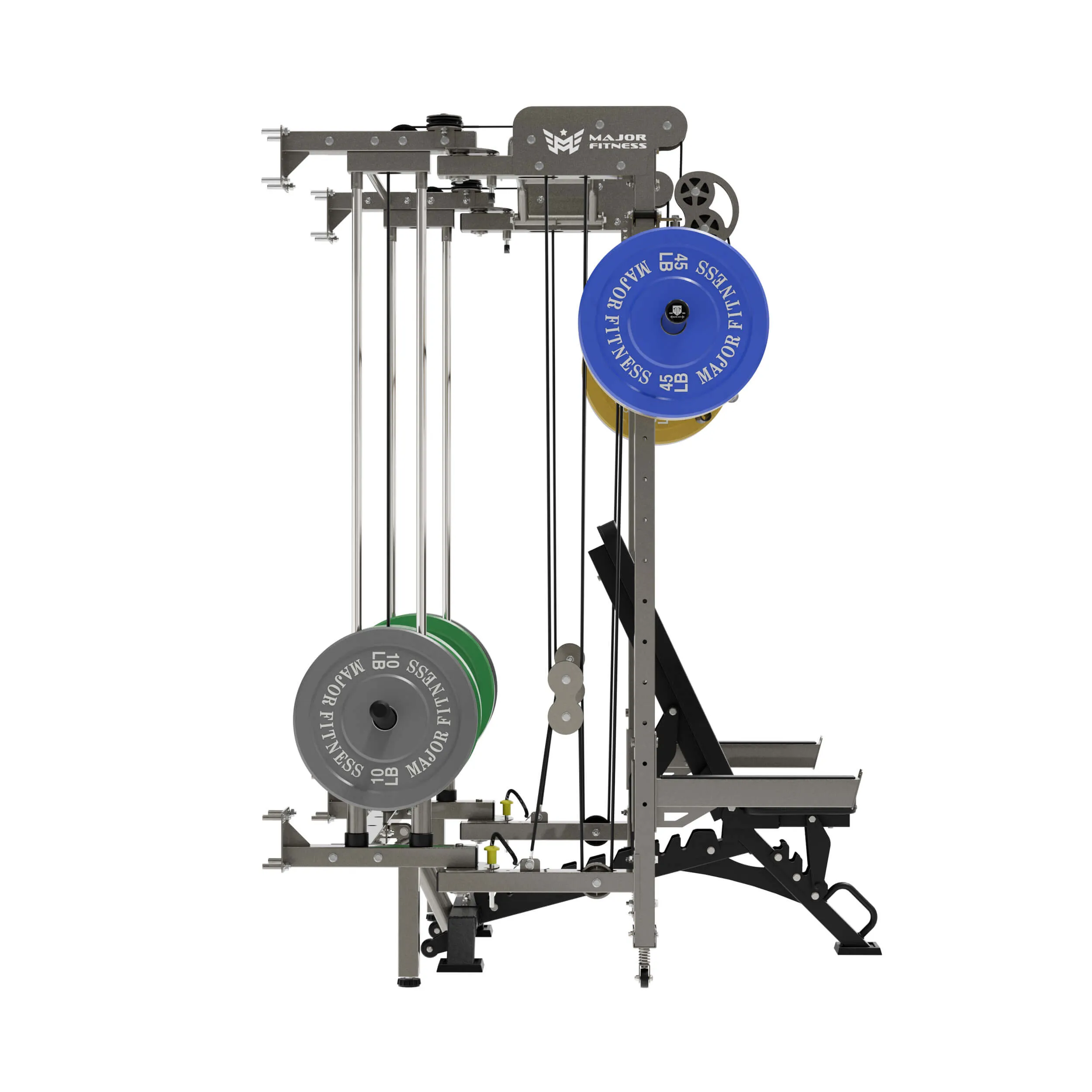 MAJOR FITNESS All-In-One Home Gym Folding Power Rack Lightning F35