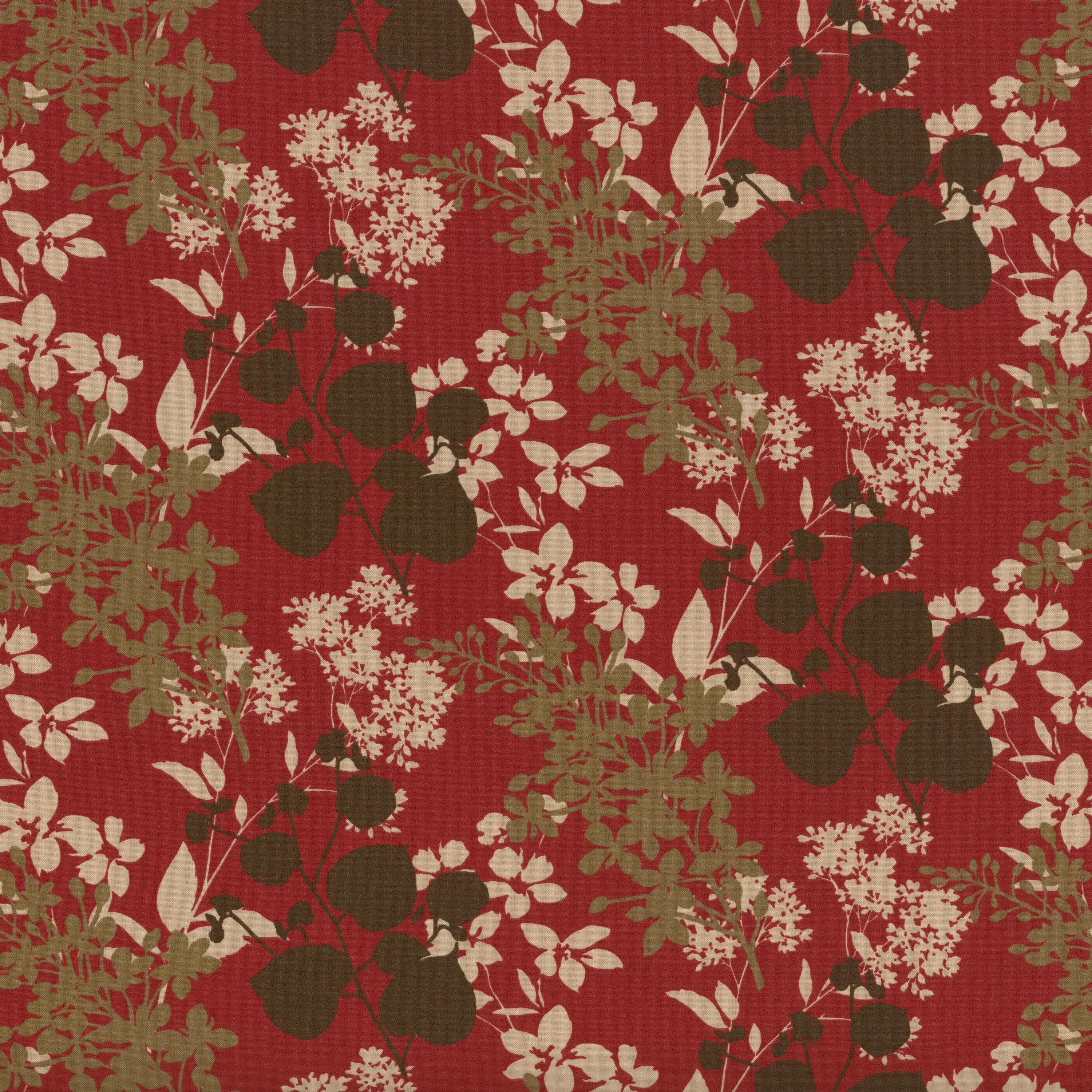 Monserrat / Montifleuri Sangria Red Squared Corners Seat Cushion 20X20X3 (Set Of 2)
