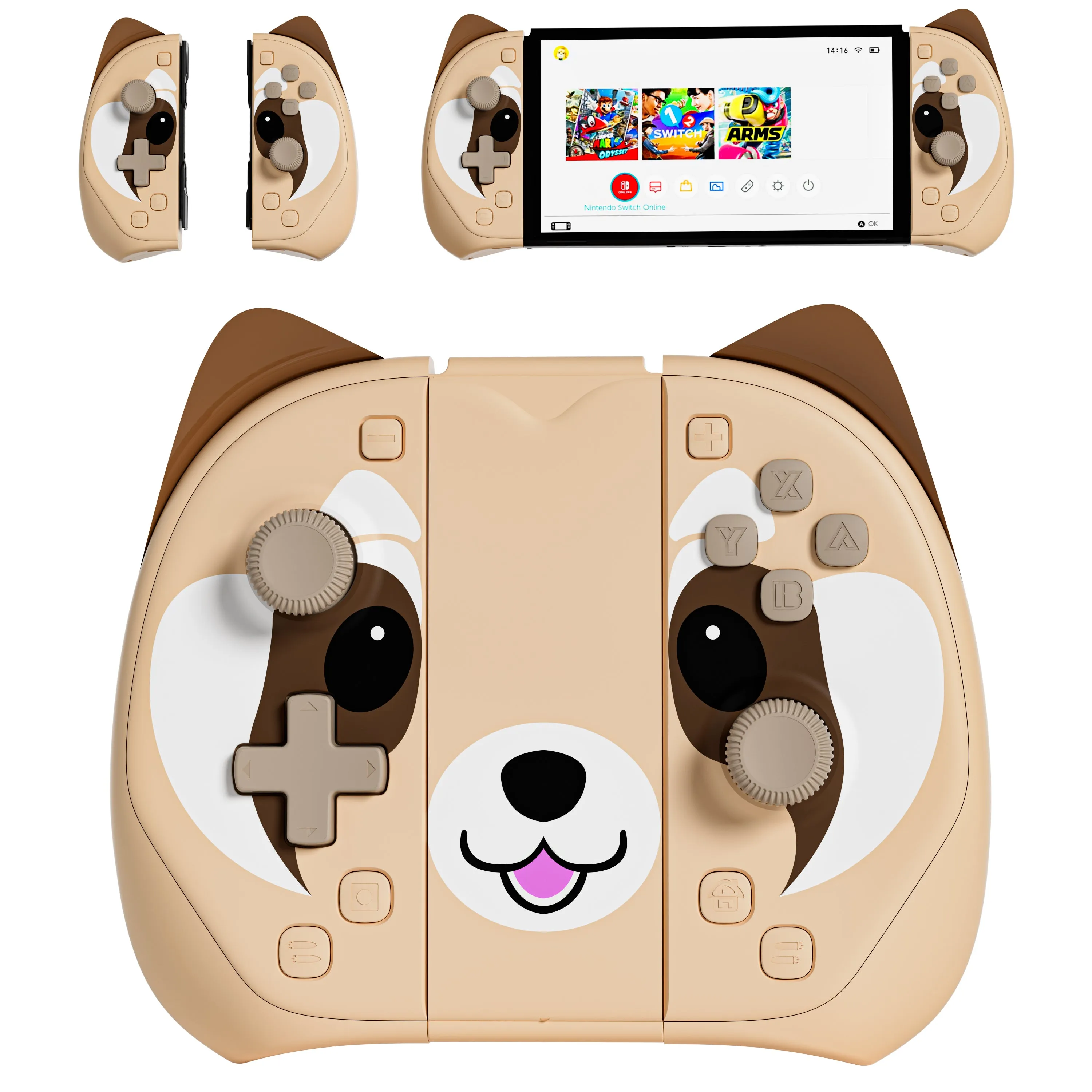 Mytrix Peachie - JoyPad for Nintendo Switch, the Newest Switch OLED, and Switch Lite