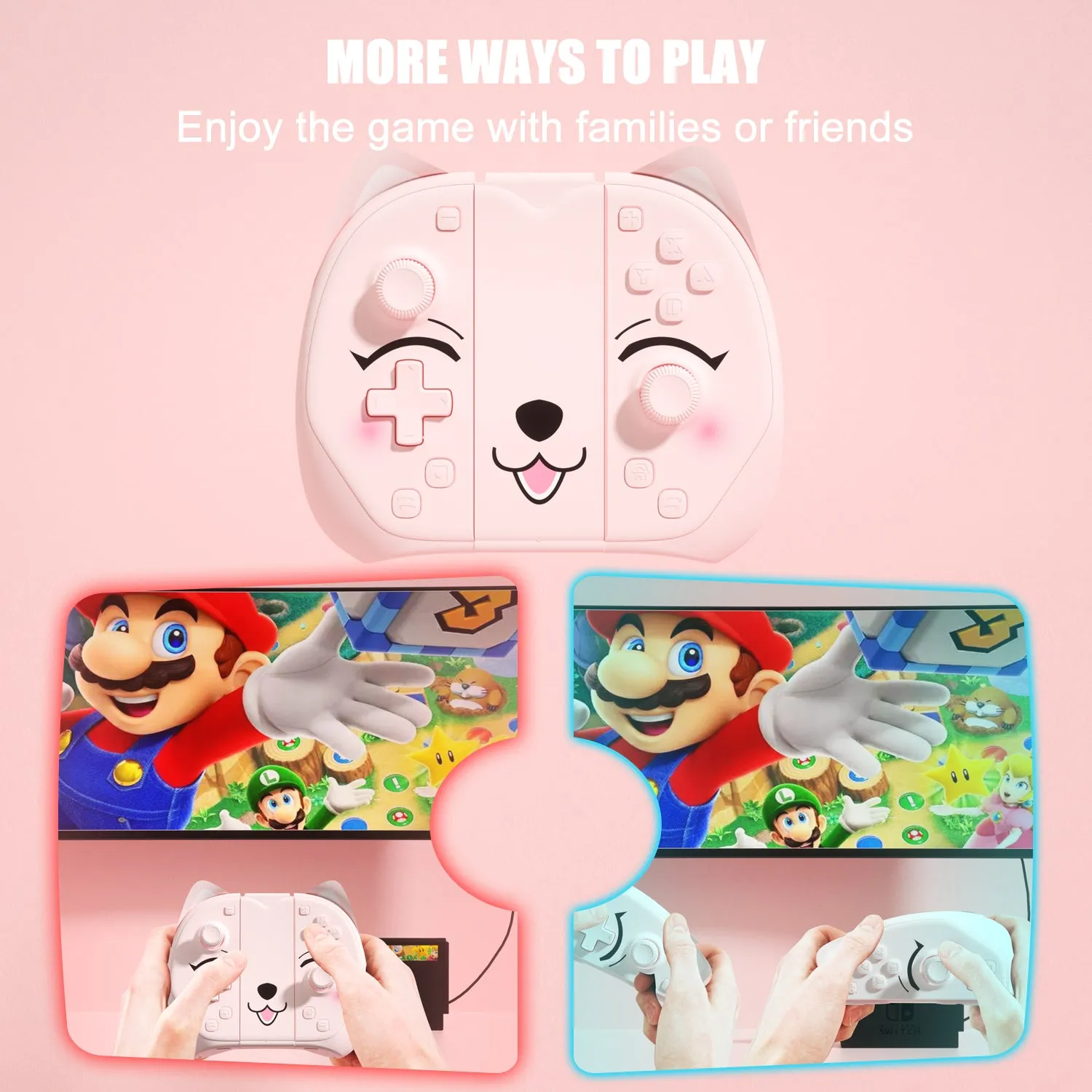 Mytrix Peachie - JoyPad for Nintendo Switch, the Newest Switch OLED, and Switch Lite