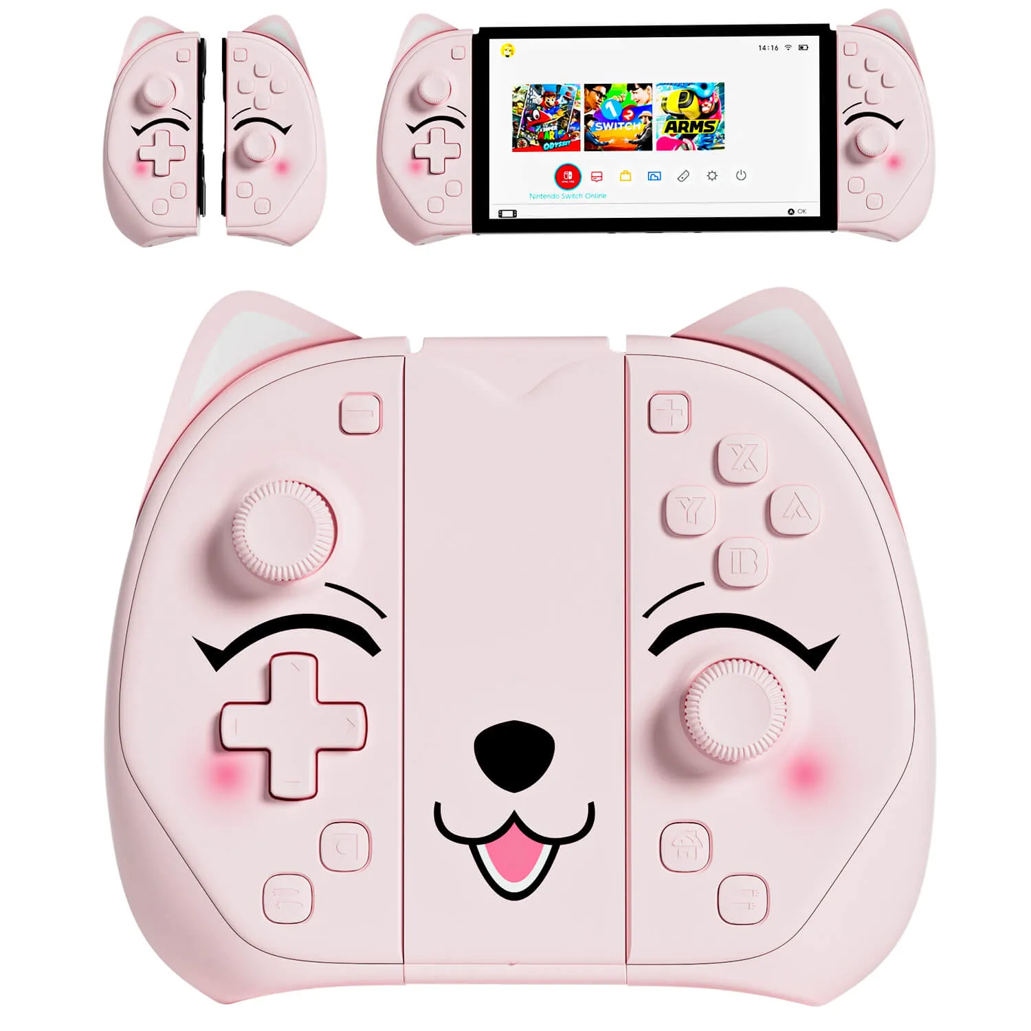 Mytrix Peachie - JoyPad for Nintendo Switch, the Newest Switch OLED, and Switch Lite