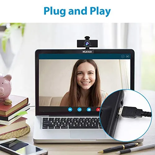 NexiGo N60 1080P Webcam with Microphone