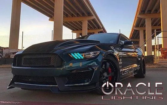 Oracle Headlight DRL   Halo Upgrade Kit Ford Mustang V6/GT/Shelby (15-17) [ColorSHIFT] w/ or w/o Controller