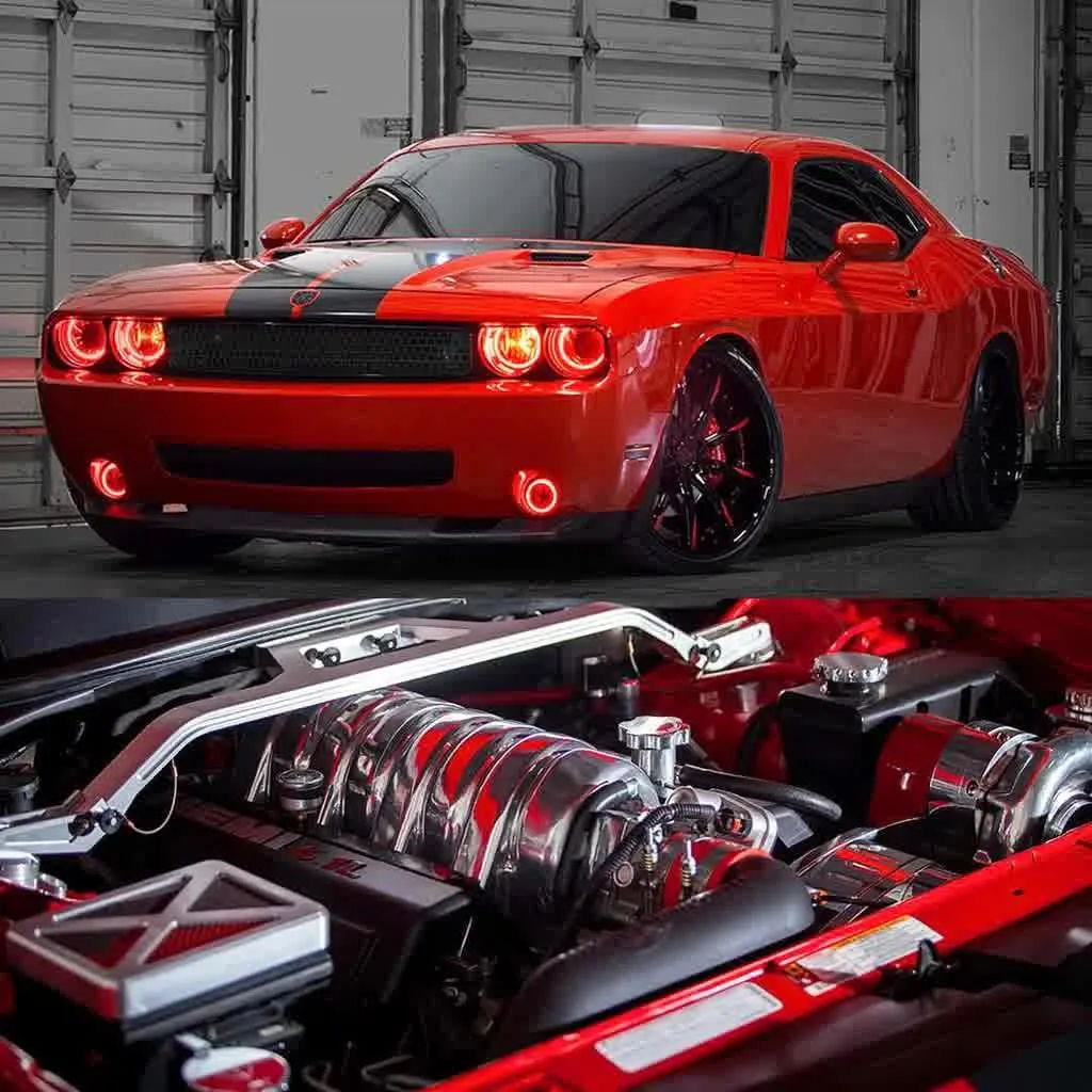 Oracle LED Headlight Halo Kit Dodge Challenger (2008-2014) Projector or Non-Projector Headlight