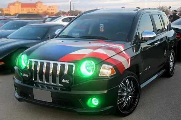 Oracle LED Headlight Halo Rings Jeep Compass (2007-2010) Multicolored RGB