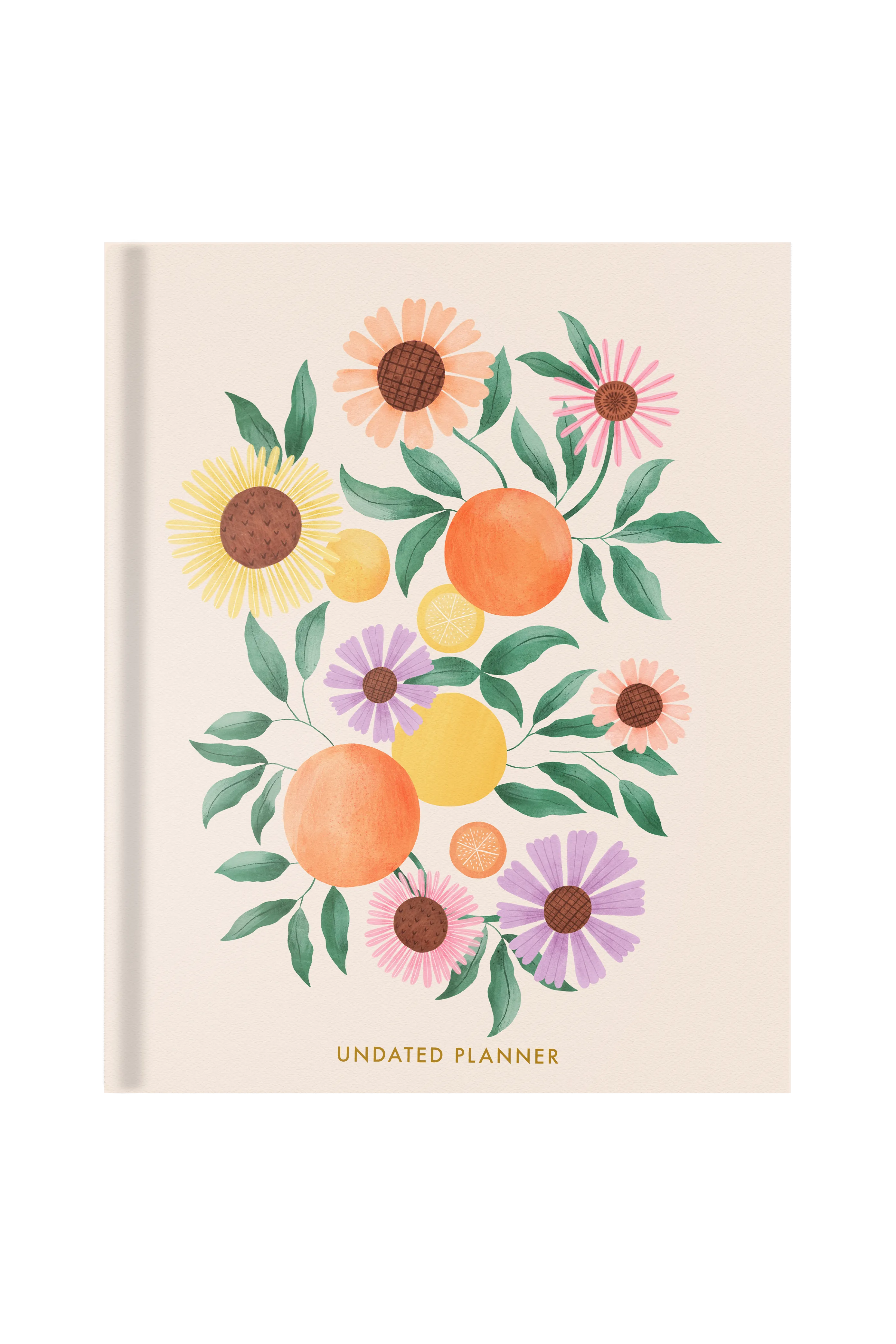 Orange Garden Hardbound Undated Planner