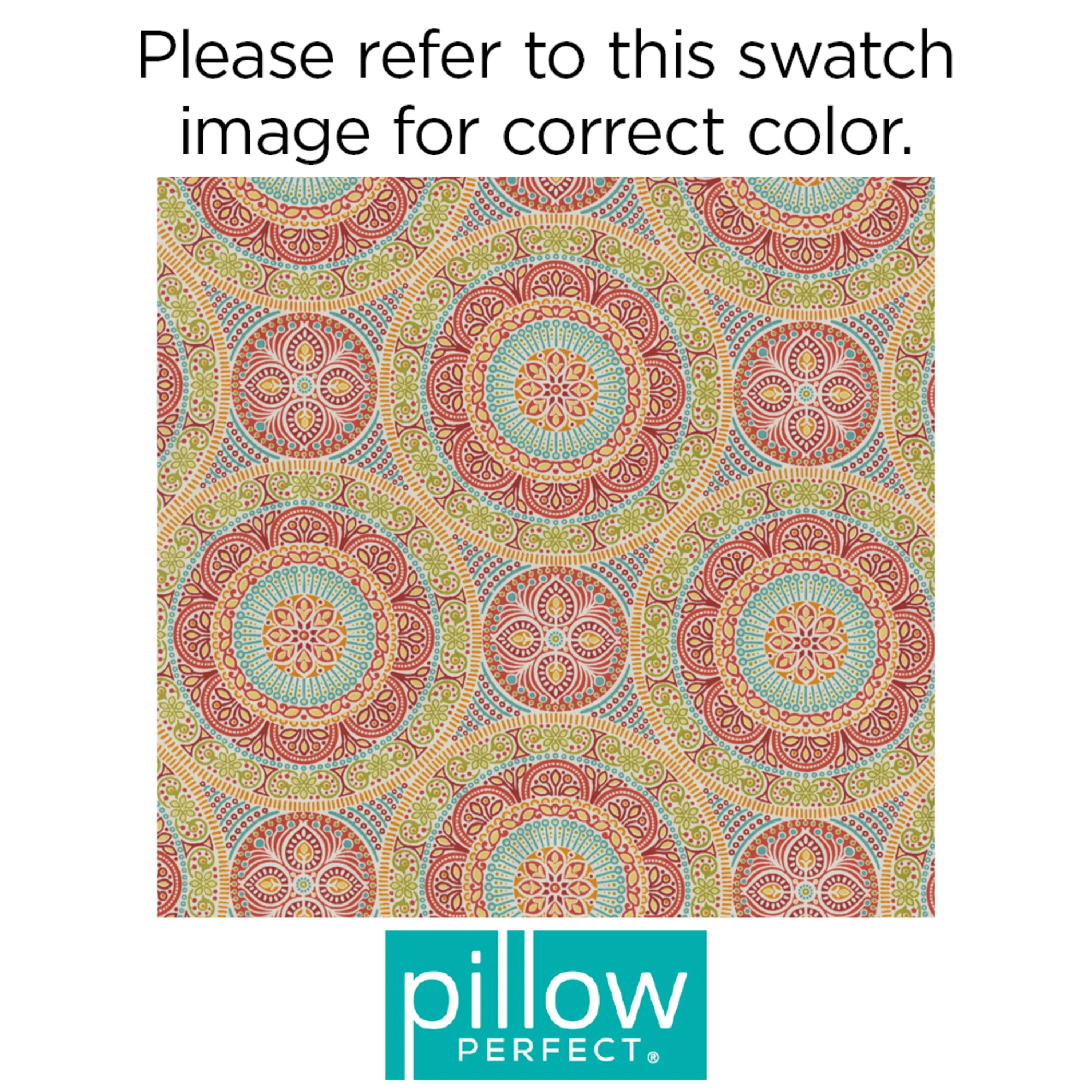 Outdoor/Indoor Delancey Jubilee Squared Corners Seat Cushion 20x20x3 (Set of 2)