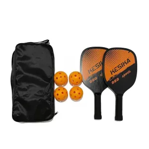 Pickleball Paddle Set Pickleball Rackets Ball Set 2 Rackets & 4 Pickleball Balls with Carrying Bag for Men Women 2022 New