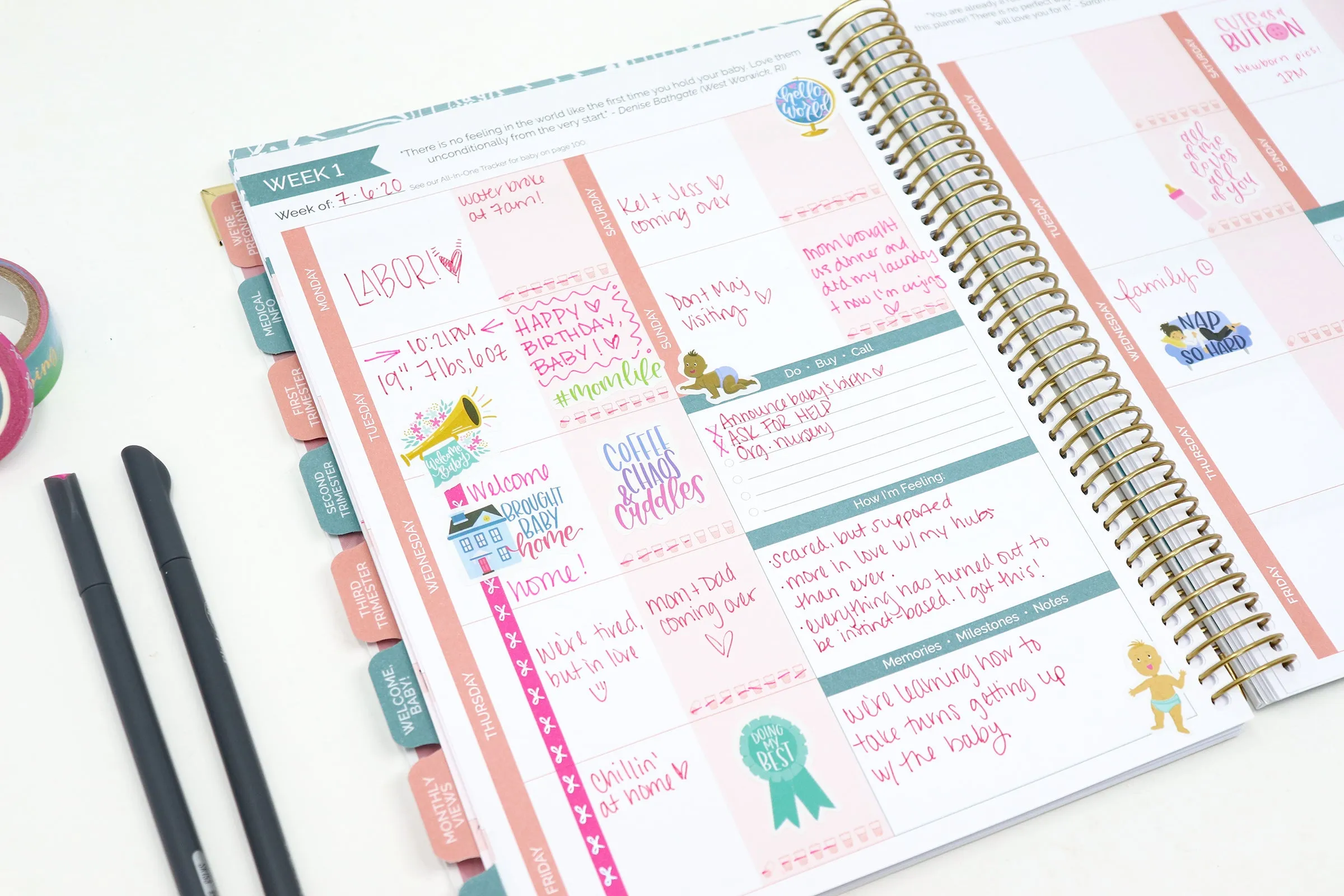 Pregnancy & Baby's First Year Planner & Calendar, Planning for Joy®