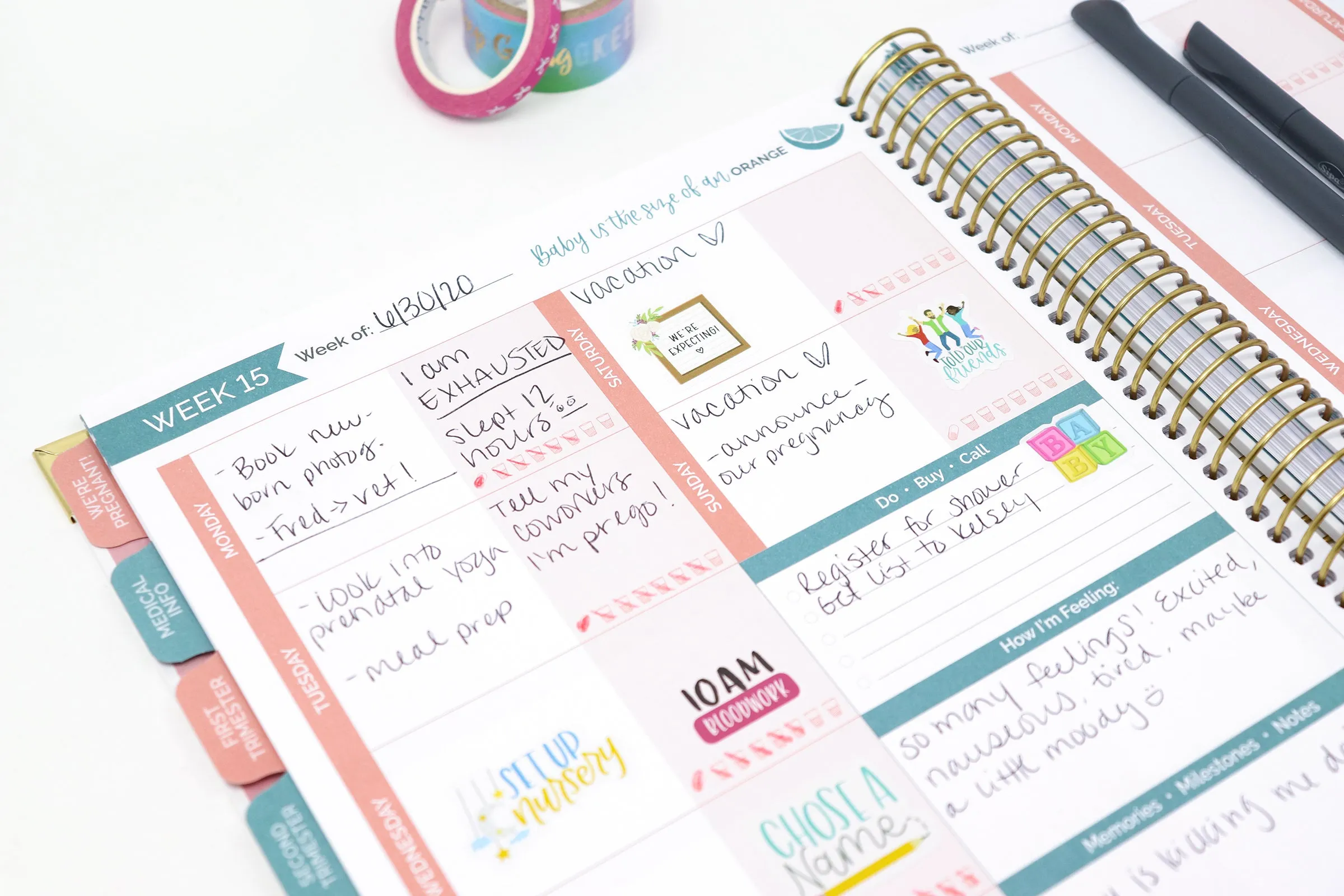 Pregnancy & Baby's First Year Planner & Calendar, Planning for Joy®