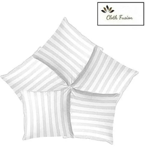 Premium Quality Microfiber Satin Striped 16"x16" Cushion Filler