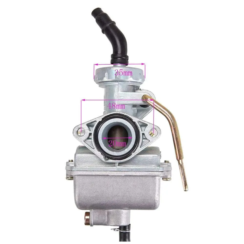PZ20 Carburetor Carb Fit for 49cc 70cc 90cc 100cc 110cc 125cc Coolster NST Chinese ATV Auto Tool Accessories