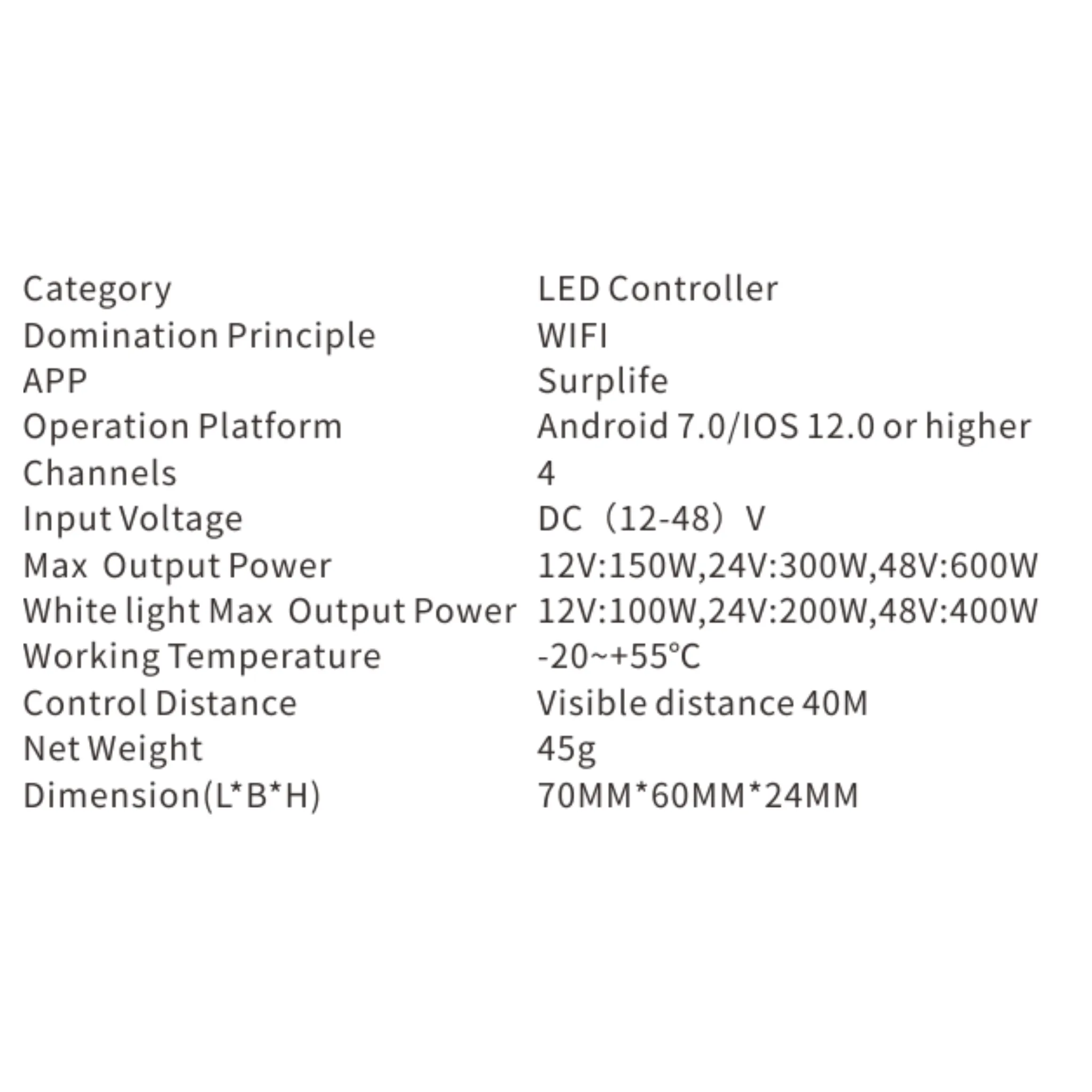 Q Lighting WIFI Controller