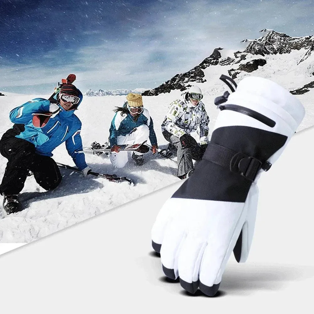 Ski Gloves Five-finger Snow Gloves Waterproof & Windproof Touchscreen Gloves for Cycling Snowboarding Driving Outdoor Work