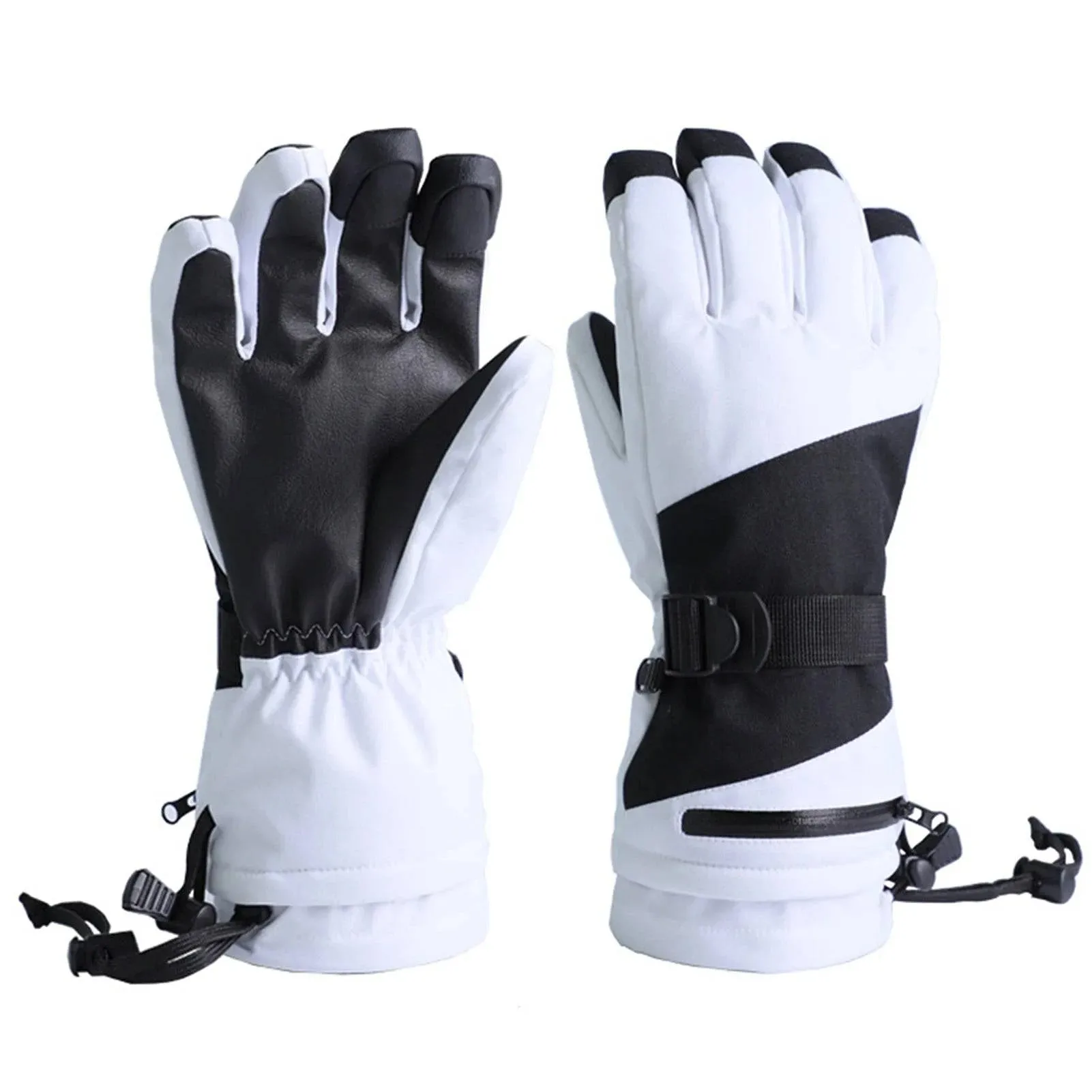 Ski Gloves Five-finger Snow Gloves Waterproof & Windproof Touchscreen Gloves for Cycling Snowboarding Driving Outdoor Work