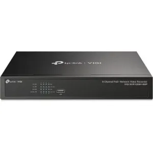 TP-Link VIGI NVR1008H 8 Channel Network Video Recorder, 24/7 Continuous Recording, Up To 10TB 4 Ch Playback, Up To 5MP (HDD Not Included)