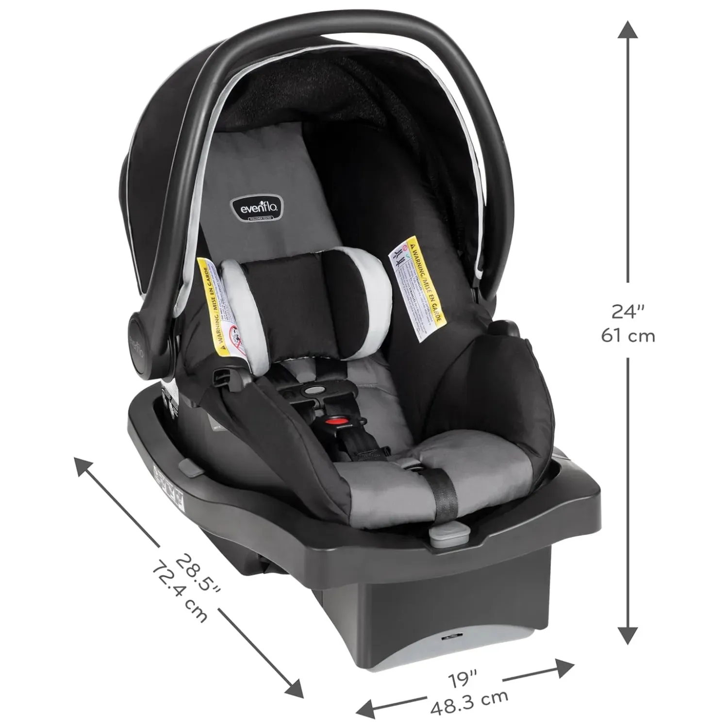 Victory Plus Jogger Stroller Travel System - Grey/Black