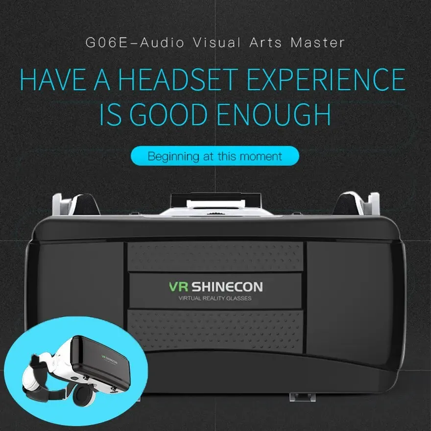 VR Virtual Reality Headsets 3D Glasses Box Compatible with lPhone & Android Phone