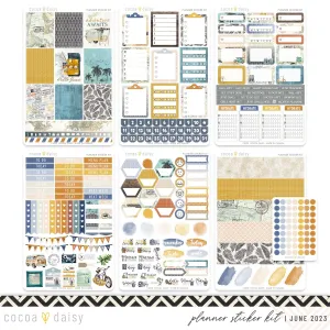 Wander Planner Sticker Kit June 2023